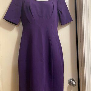 TAHARI Purple knee length dress (4)